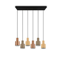 HÄNGELEUCHTE 85/27/150 cm    - Taupe/Beige, Design, Metall (85/27/150cm) - Trio Leuchten