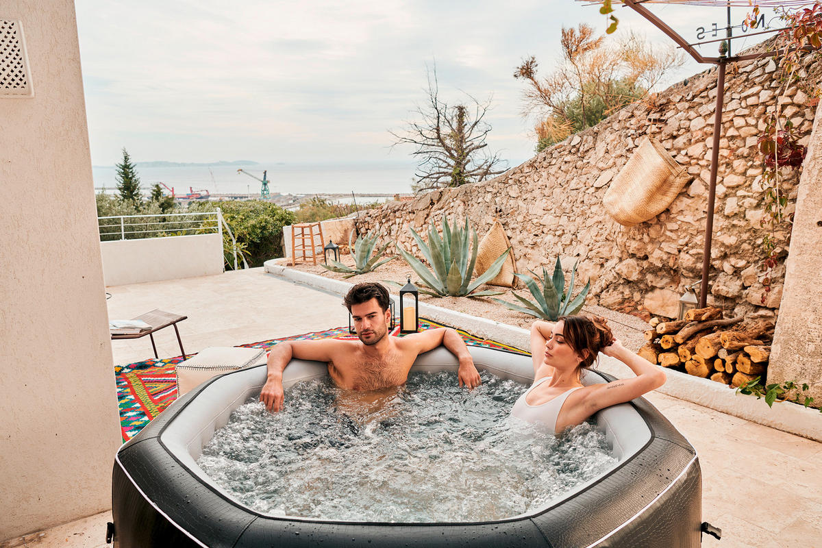 WHIRLPOOL 185/70 cm  - Schwarz/Grau, Basics, Kunststoff/Metall (185/70cm)