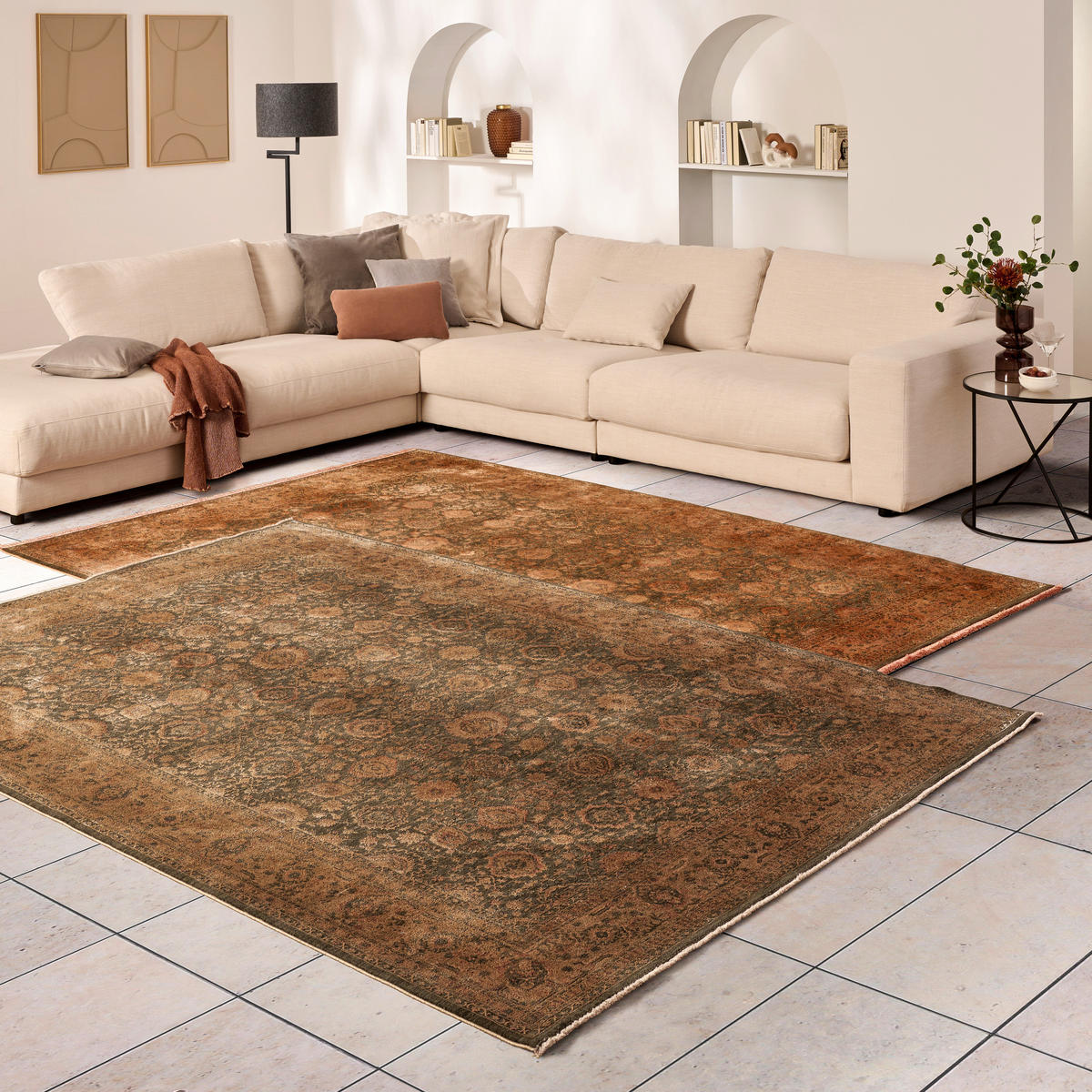 VINTAGE-TEPPICH 120/180 cm Maghalie Vintage  - Kupferfarben, Lifestyle, Textil (120/180cm) - Dieter Knoll