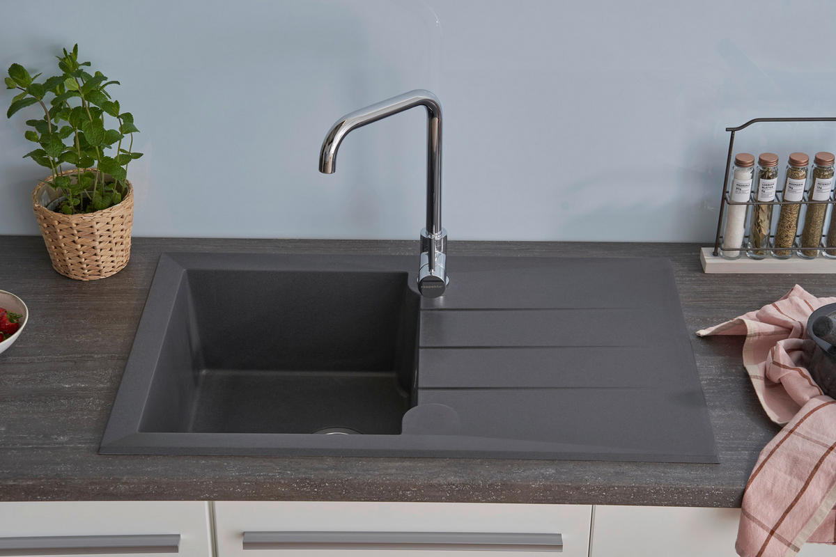 DISKHO 1712ALINEO81X50TG  - mörkgrå, Trend, sten (81/21/50cm) - Respekta