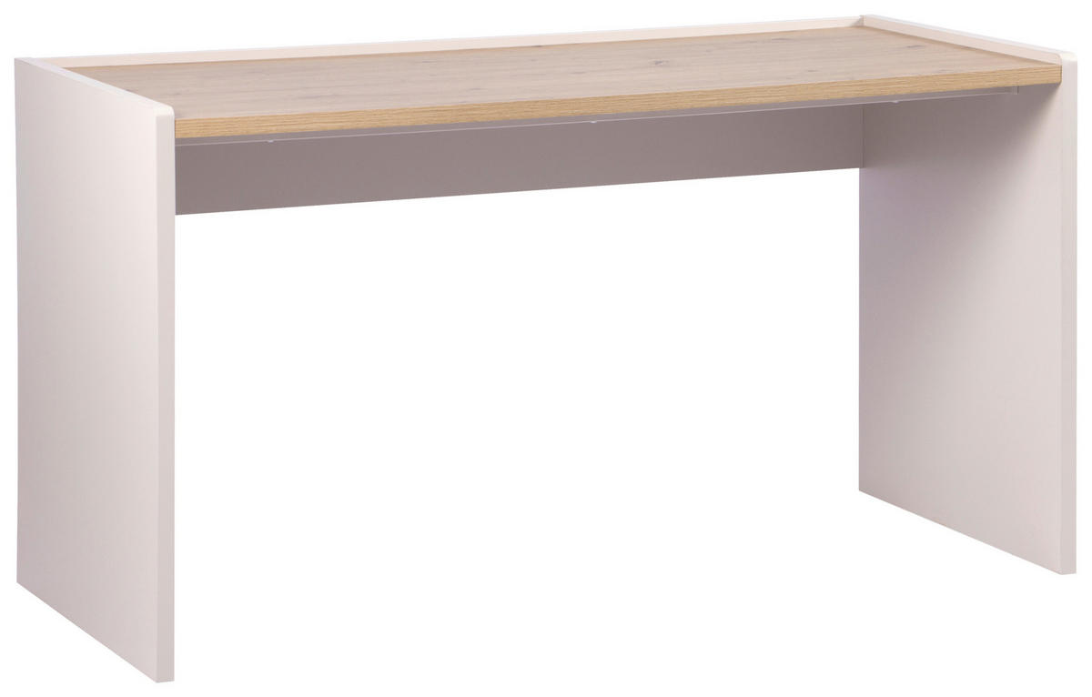 SCHREIBTISCH  Kaschmir, Eiche Artisan   - Kaschmir/Eiche Artisan, Modern, Holzwerkstoff (138/76/60cm) - MID.YOU