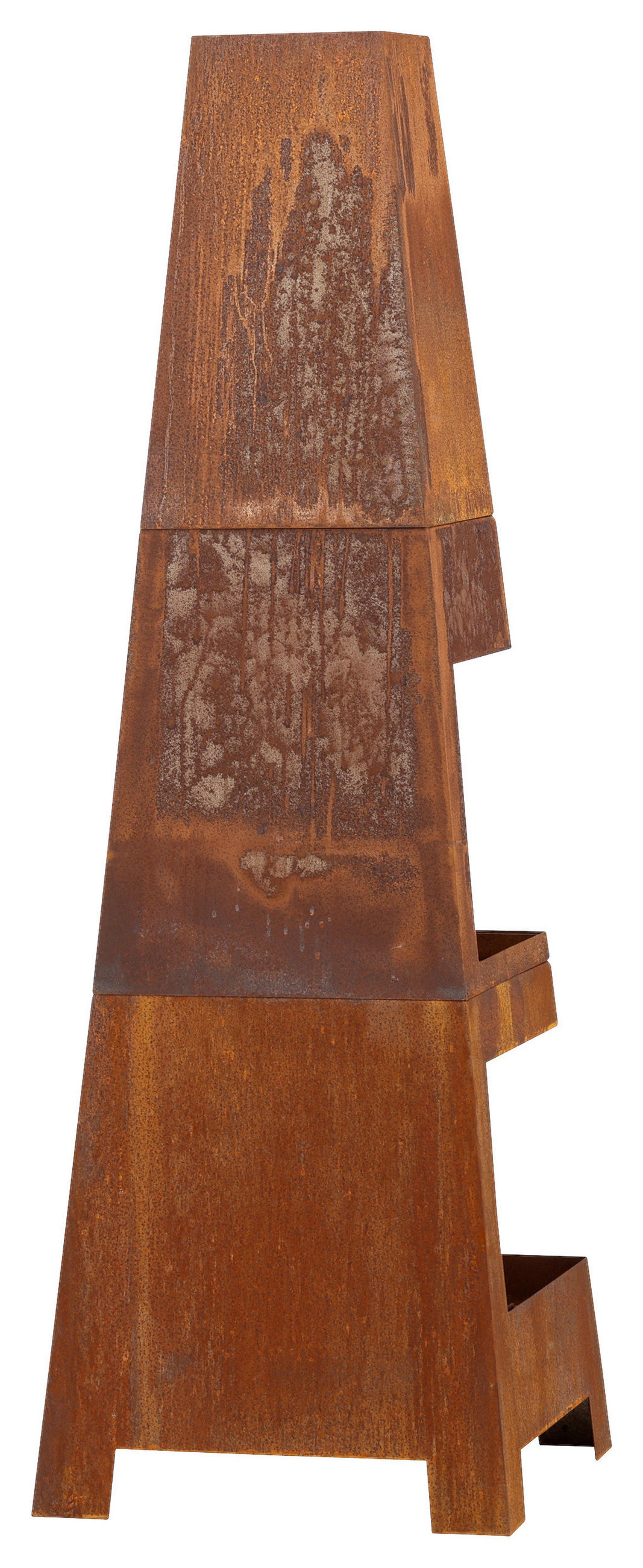 FEUERSTELLE  - Dunkelorange, KONVENTIONELL, Metall (50/150/50cm) - Gardenson