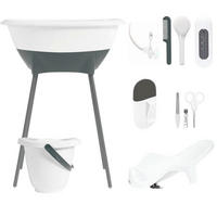 Luma Badewanne und Pflegeset LUMA Snow White  - Anthrazit/Weiß, Basics, Kunststoff/Metall (79,5/40/46cm) - Luma