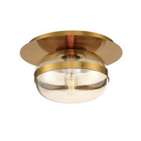 DECKENLEUCHTE 25/19 cm    - Messingfarben, KONVENTIONELL, Glas/Metall (25/19cm) - Elstead Lighting