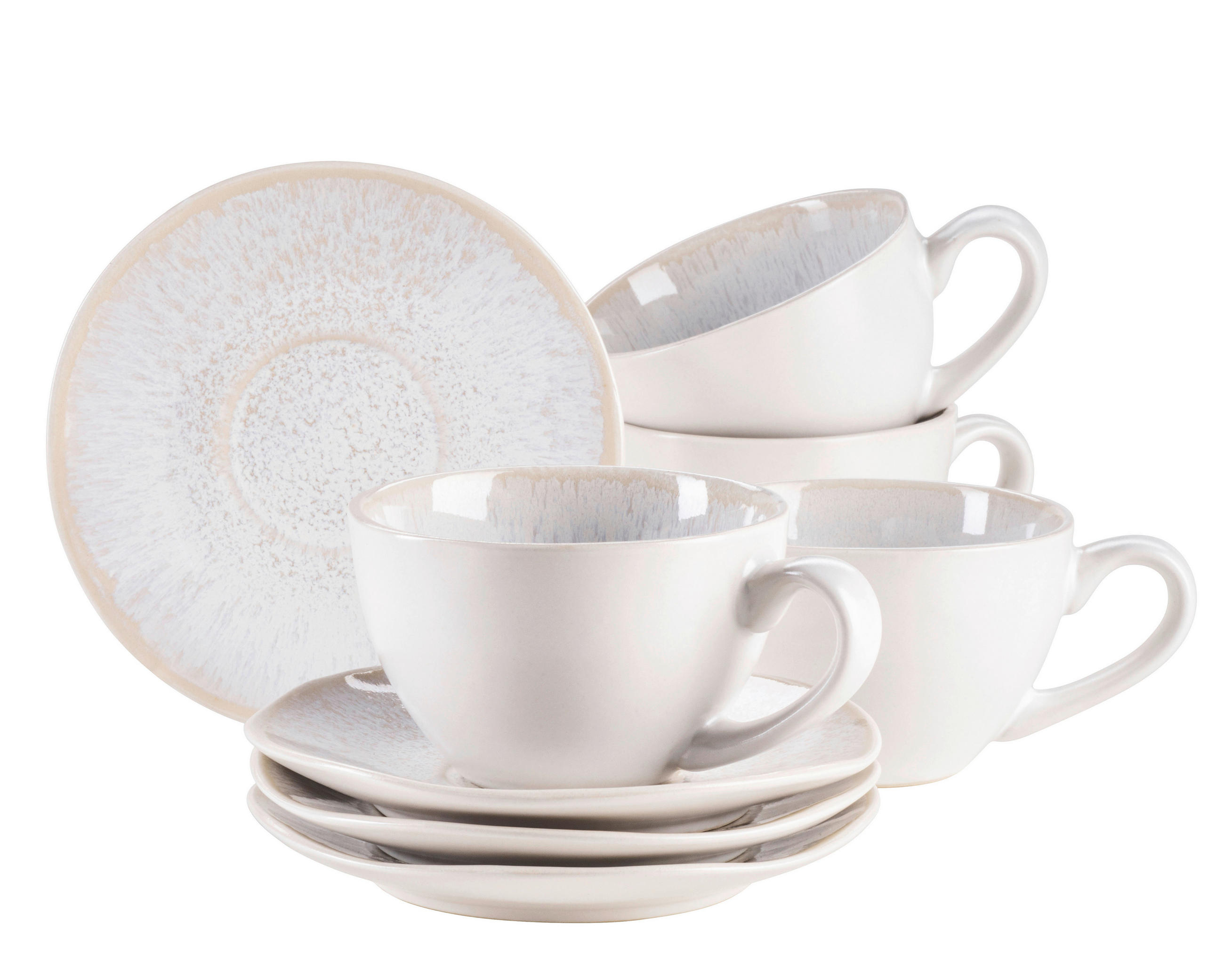 KAFFESERVIS Frozen 8 delar - vit, Basics, keramik (13,5/6,5/10cm) - Mäser