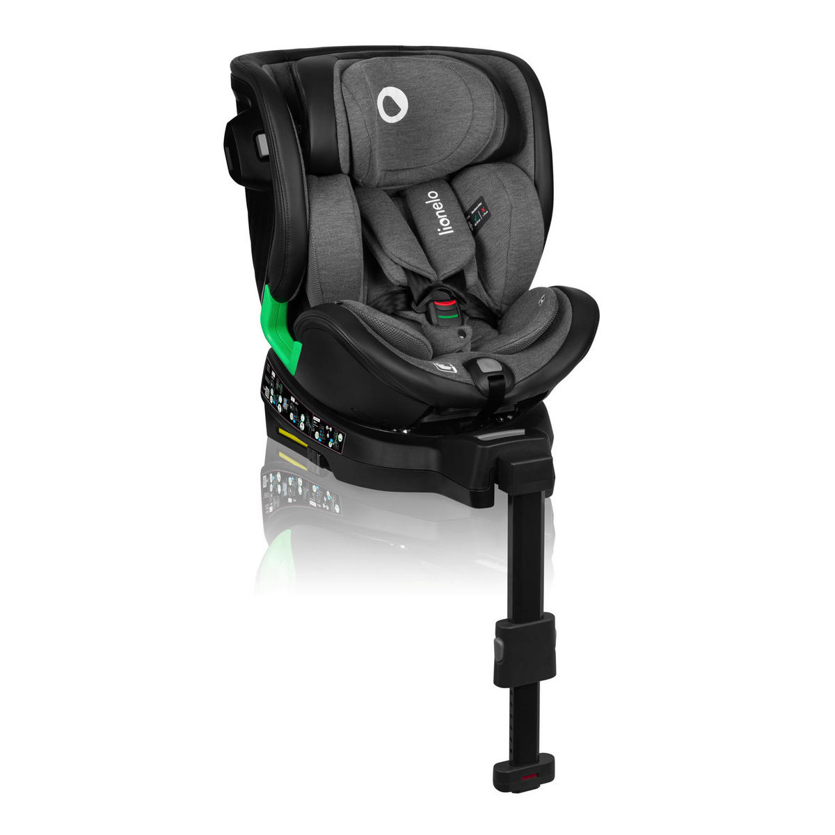 KINDERAUTOSITZ Harmony i-Size   - Grau, Basics, Leder/Kunststoff (45/53/80cm) - Lionelo