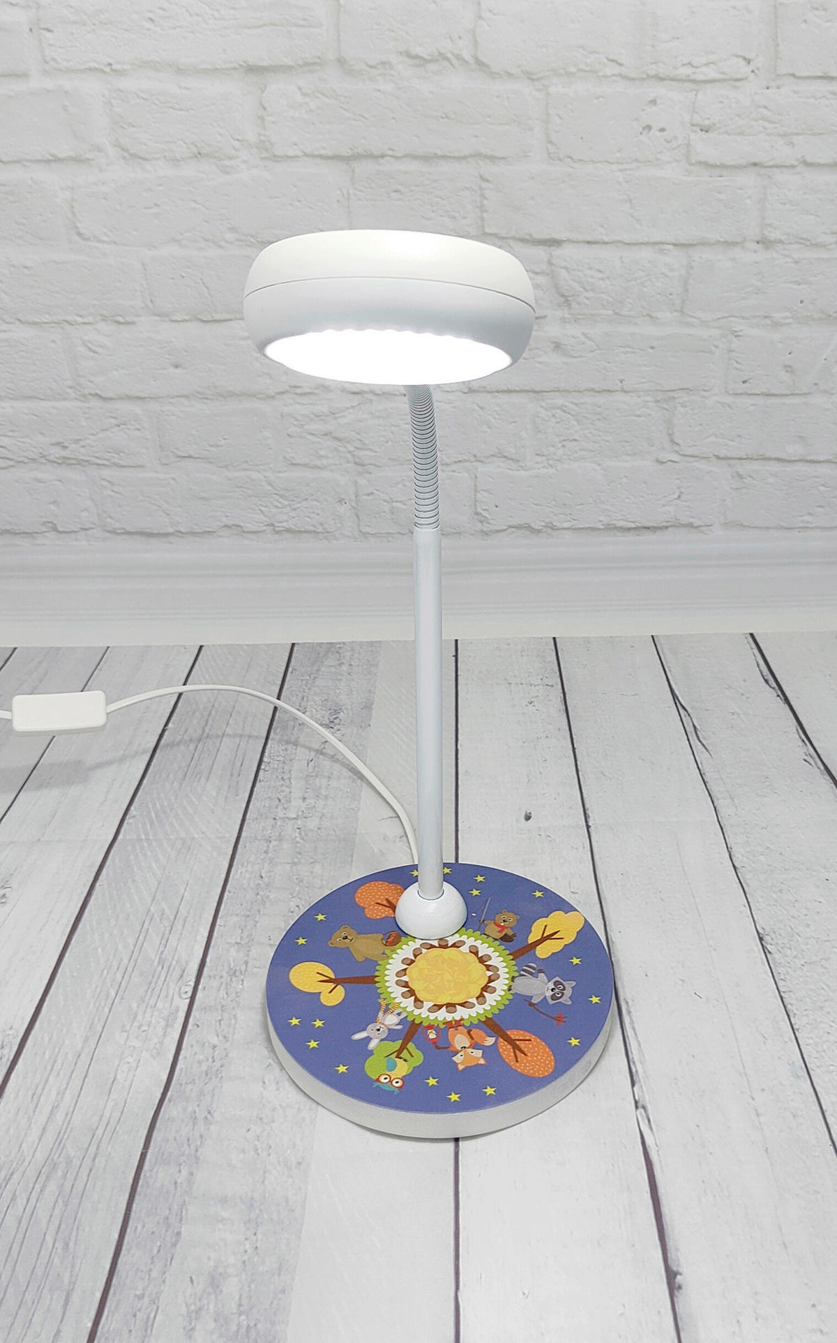 KINDERTISCHLEUCHTE  - Multicolor/Weiß, Basics, Holzwerkstoff/Kunststoff (20/43/20cm)