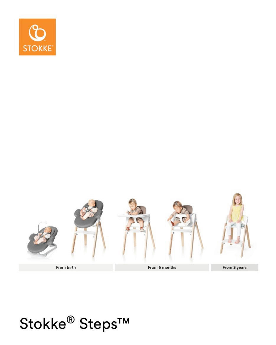 HOCHSTUHL Steps Grau, Weiß  - Weiß/Grau, Design, Holz/Kunststoff (71/61/43cm) - Stokke