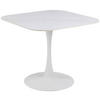 STOL ZA BLAGOVAONICU  bijela  metal, keramika      - bijela, Design, metal/keramika (90/90/75cm) - MID.YOU