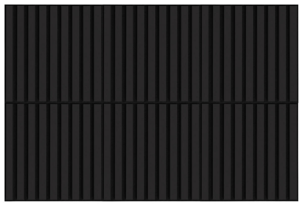 AKUSTICKÝ PANEL 40/40/1,8 cm - černá, Design, kompozitní dřevo/textil (40/40/1,8cm) - Xora