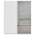 SCHWEBETÜRENSCHRANK 201/223/68 cm 2-türig Weiß  - Weiß, KONVENTIONELL, Glas/Holzwerkstoff (201/223/68cm) - Novel