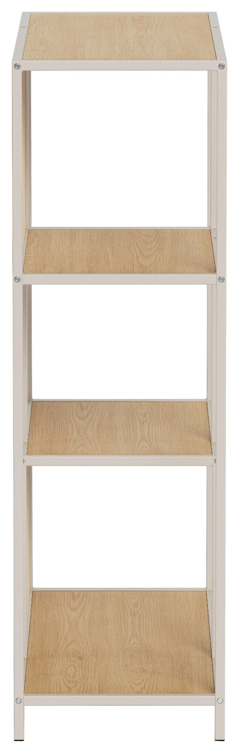 REGAL Grau, Eichefarben  - Eichefarben/Grau, MODERN, Holzwerkstoff/Metall (77/114/35cm) - Xora