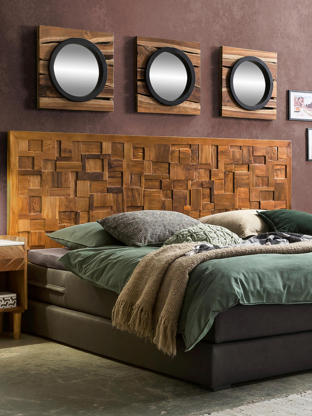 KOPFTEIL 220/120/5 cm  Naturfarben  - Naturfarben, Basics, Holz (220/120/5cm) - Livetastic