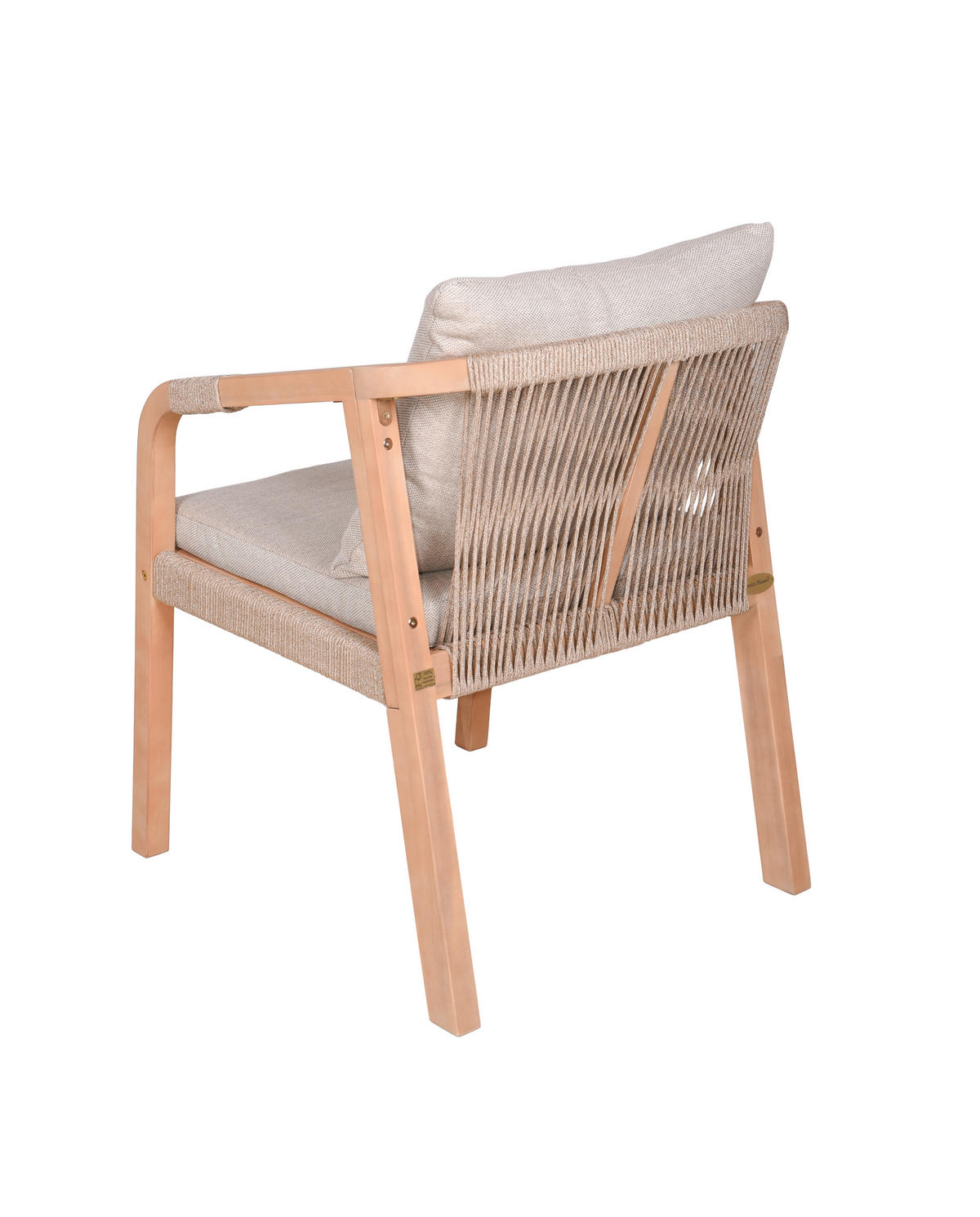 GARTENSESSEL Akazie Hellbraun  - Hellbraun, Basics, Holz/Textil (59/75/63,5cm) - Gardenson