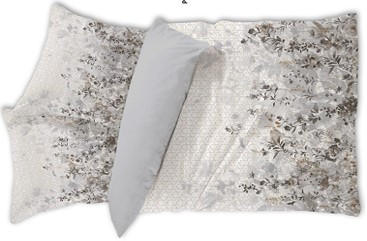LENJERIE DE PAT CU DOUĂ FEțE 220/200 cm  - gri, textil (220/200cm) - Novel