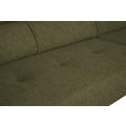 ECKSOFA in Webstoff Olivgrün  280/205 cm  - Schwarz/Olivgrün, Design, Textil/Metall (280/205cm) - Xora