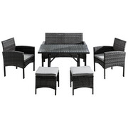 VRTNA GARNITURA - siva, Moderno, metal/tekstil (112/78/60cm) - Ambia Garden