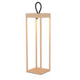 AKKU-TISCHLEUCHTE Miami 15/15/50 cm  - Sandfarben, KONVENTIONELL, Kunststoff/Metall (15/15/50cm) - Dieter Knoll