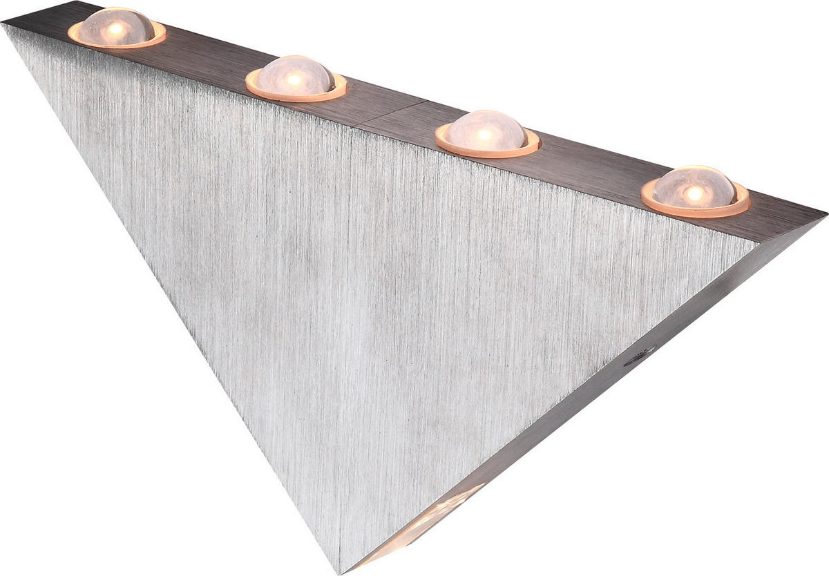 LED-WANDLEUCHTE 23,5/3/12,5 cm   - Design, Kunststoff/Metall (23,5/3/12,5cm) - Globo
