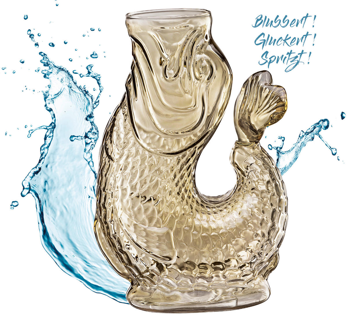 WASSERKARAFFE 1,2 L    - Beige, KONVENTIONELL, Glas (10/15,5/23cm) - Cilio