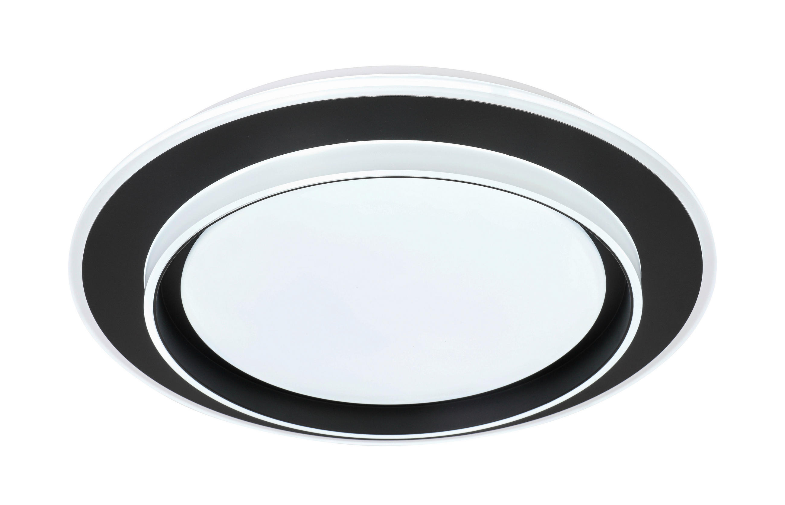 LED PLAFONJERA  - bela/crna, Trendi, metal/plastika (39/6cm) - Novel