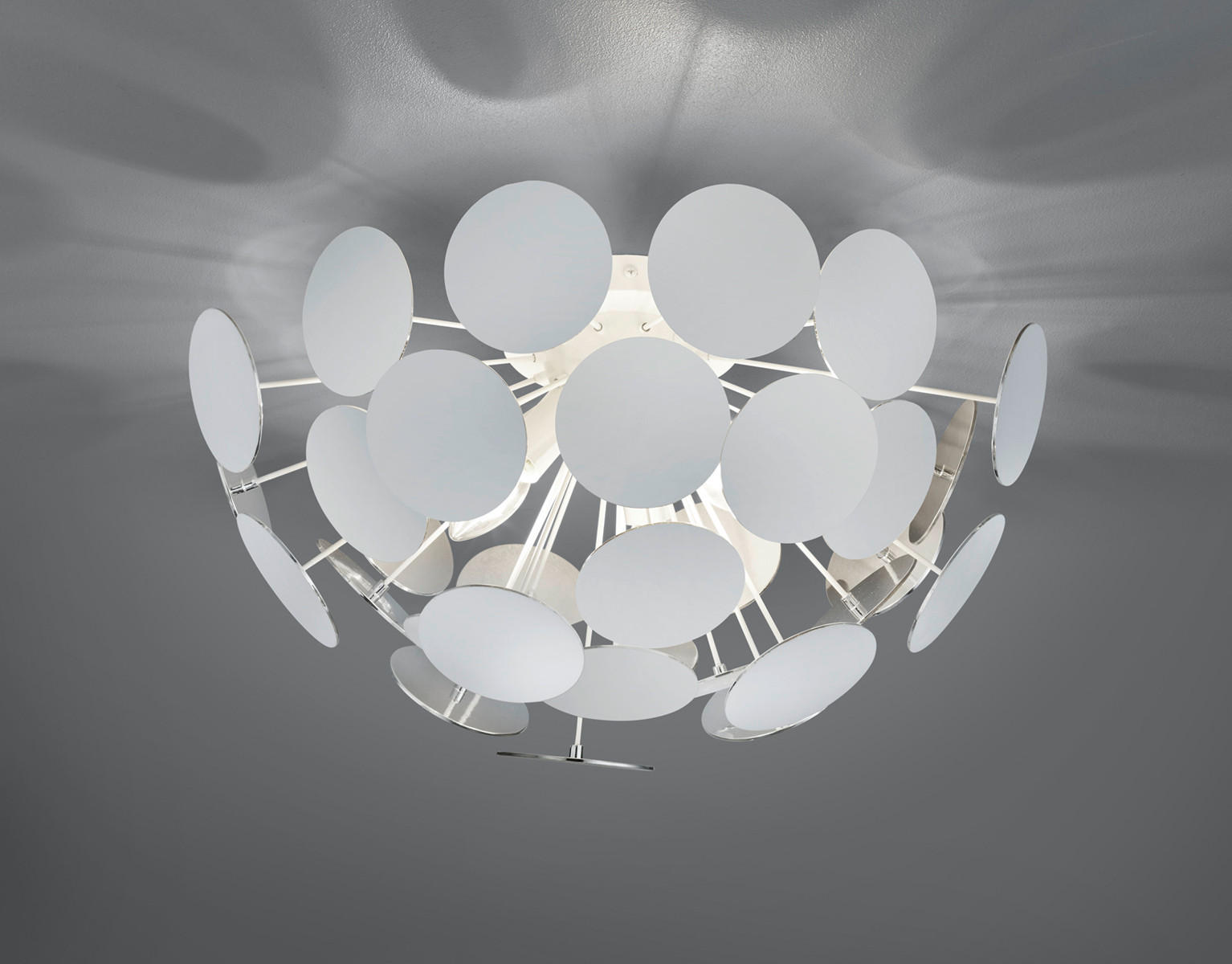 DECKENLEUCHTE  54/30 cm    - Weiss, Design, Kunststoff/Metall (54/30cm) - Trio Leuchten
