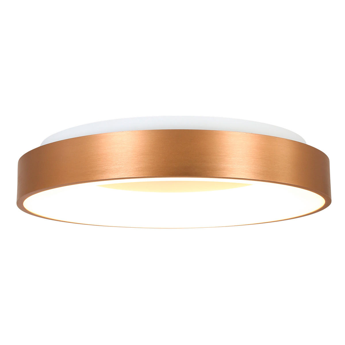 LED-DECKENLEUCHTE Ringlede 48/9 cm   - Goldfarben, Basics, Kunststoff/Metall (48/9cm)