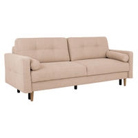 SCHLAFSOFA in Beige  - Beige/Buchefarben, Design, Holz/Textil (222/93/99cm) - MID.YOU