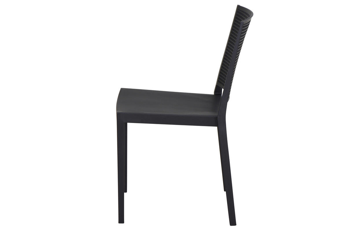GARTENGARNITUR 3-teilig  - Anthrazit, Basics, Holzwerkstoff/Kunststoff (70/80/70cm) - Siena Garden