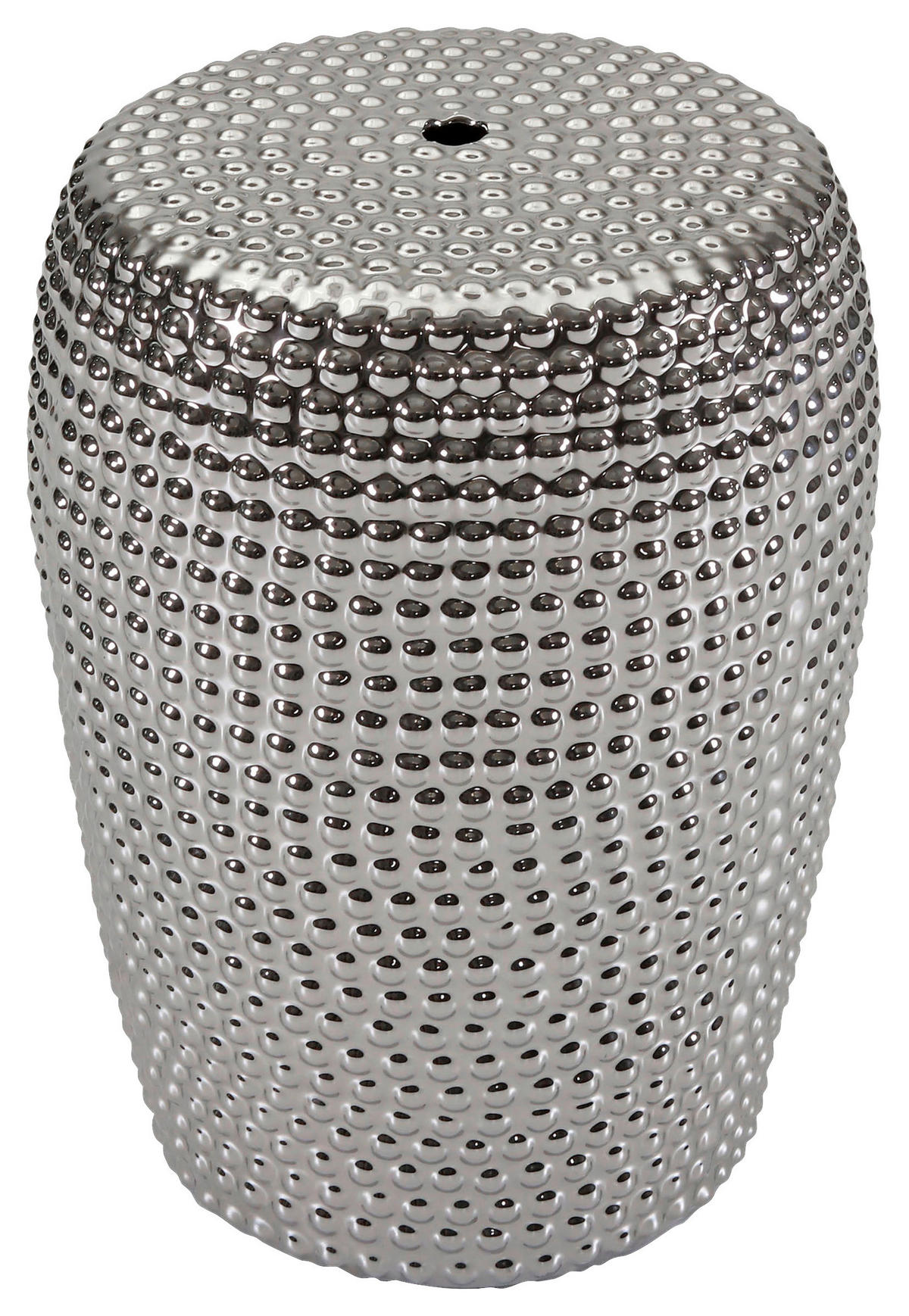 BEISTELLTISCH 33/33/45 cm Silberfarben  - Silberfarben, Design, Keramik (33/33/45cm) - Landscape