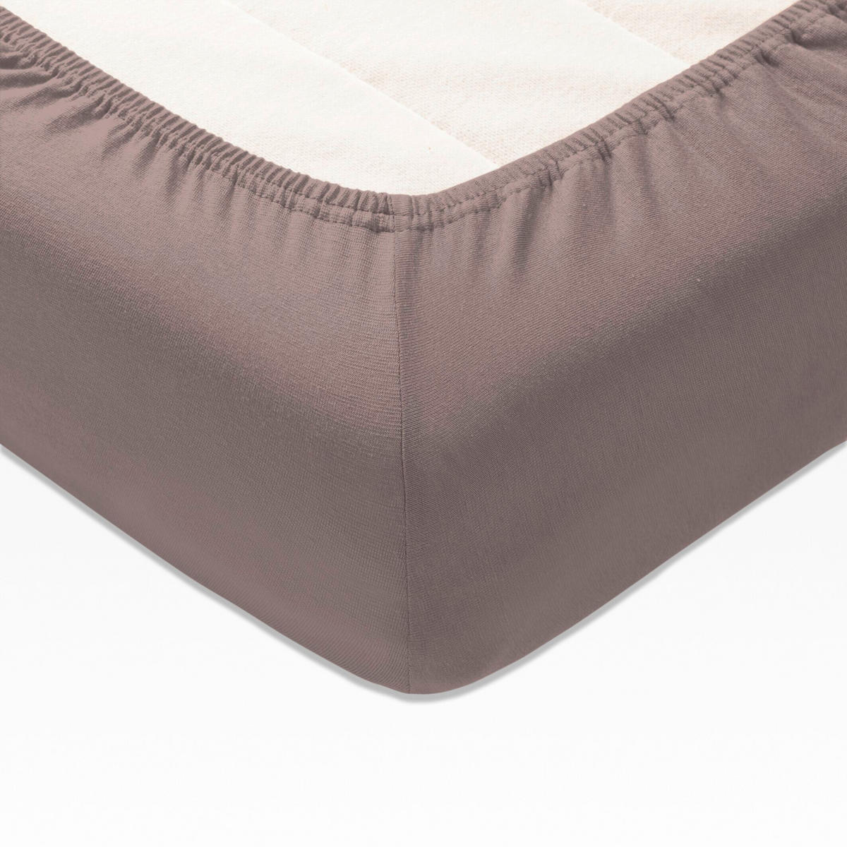 SPANNLEINTUCH 180-200/200 cm Jersey  - Taupe, Basics, Textil (180-200/200cm) - Joop! Living