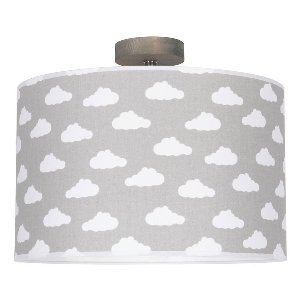 DECKENLEUCHTE 93851362 FIETE 38/38/32 cm  - Grauweiß, Design, Textil (38/38/32cm)
