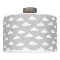 DECKENLEUCHTE 93851362 FIETE 38/38/32 cm  - Grauweiß, Design, Textil (38/38/32cm)