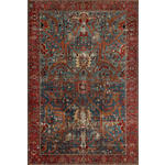 VINTAGE-TEPPICH Azeri Antique  - Blau/Rot, LIFESTYLE, Textil (130/190cm) - Novel