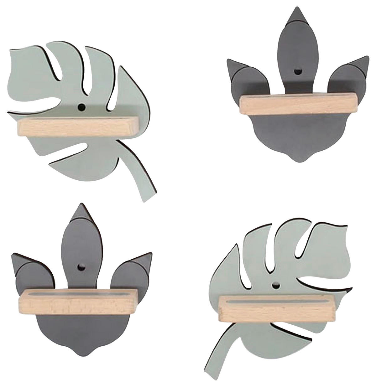 KINDERREGAL Grau  - Grau, MODERN, Holzwerkstoff (10/17/5cm) - MID.YOU