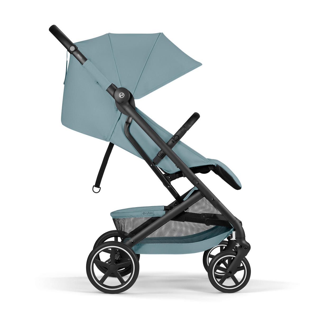 BUGGY BEEZY BLK  - Pastellblau/Schwarz, Basics, Kunststoff/Textil (82/45,5/107cm) - cybex GOLD