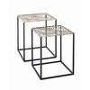 BEISTELLTISCHSET in Metall 34/40/45/50/40/40 cm  - Schwarz/Bronzefarben, Trend, Metall (34/40/45/50/40/40cm)