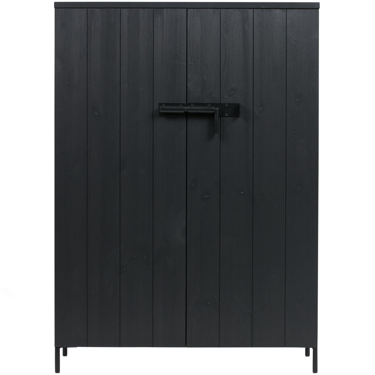 HIGHBOARD Bruut 100/140,5/41,5 cm  - Schwarz, Design, Holz/Metall (100/140,5/41,5cm) - Livetastic
