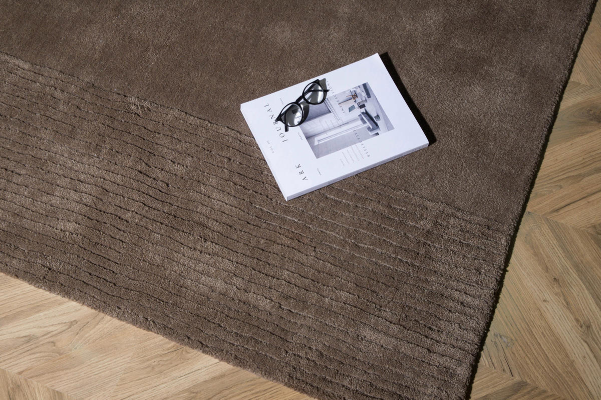 HOCHFLORTEPPICH 230/160 cm Braun  - Braun, LIFESTYLE, Textil (230/160cm) - P & B