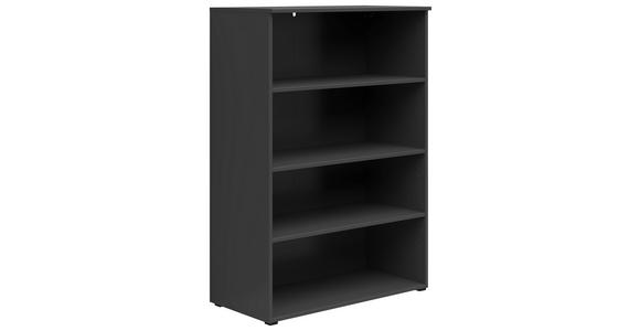 REGAL Graphitfarben - Anthrazit/Graphitfarben, MODERN, Holzwerkstoff/Kunststoff (80/115/40cm) - Carryhome
