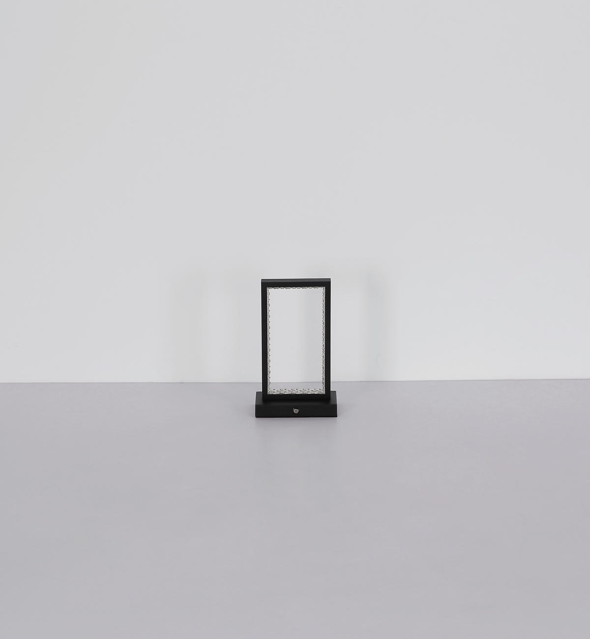 AKKU-TISCHLEUCHTE 14/7,5/23 cm  - Klar/Schwarz, Design, Kunststoff/Metall (14/7,5/23cm) - Globo