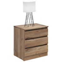 NACHTSCHRANK 45/52/42 cm  - Eiche dunkel/Eichefarben, KONVENTIONELL, Holzwerkstoff (45/52/42cm)