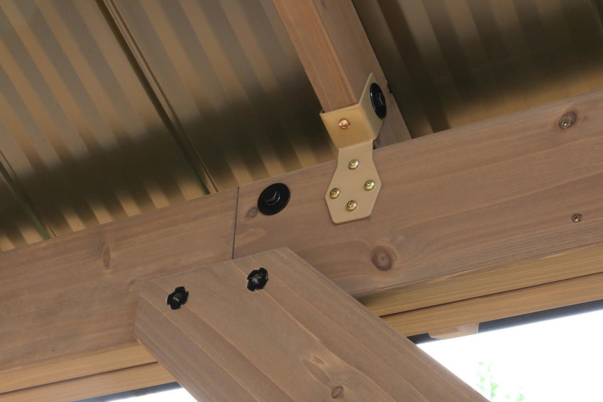 PAVILLON 366/330/427 cm   - Naturfarben, Basics, Holz/Metall (366/330/427cm)