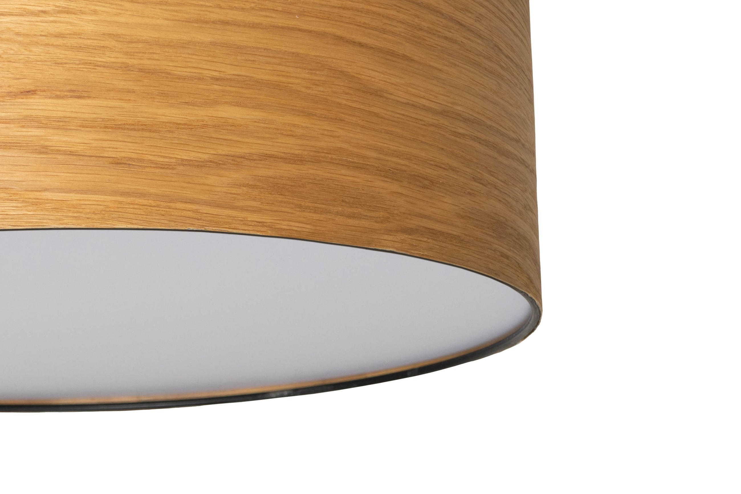 Thumbnail - Novel Deckenleuchte Nottingham, Weiß, Eiche, Holz, Metall, Kunststoff, Eiche, furniert, Uni,Uni, rund,rund, 13 cm, Lampe...