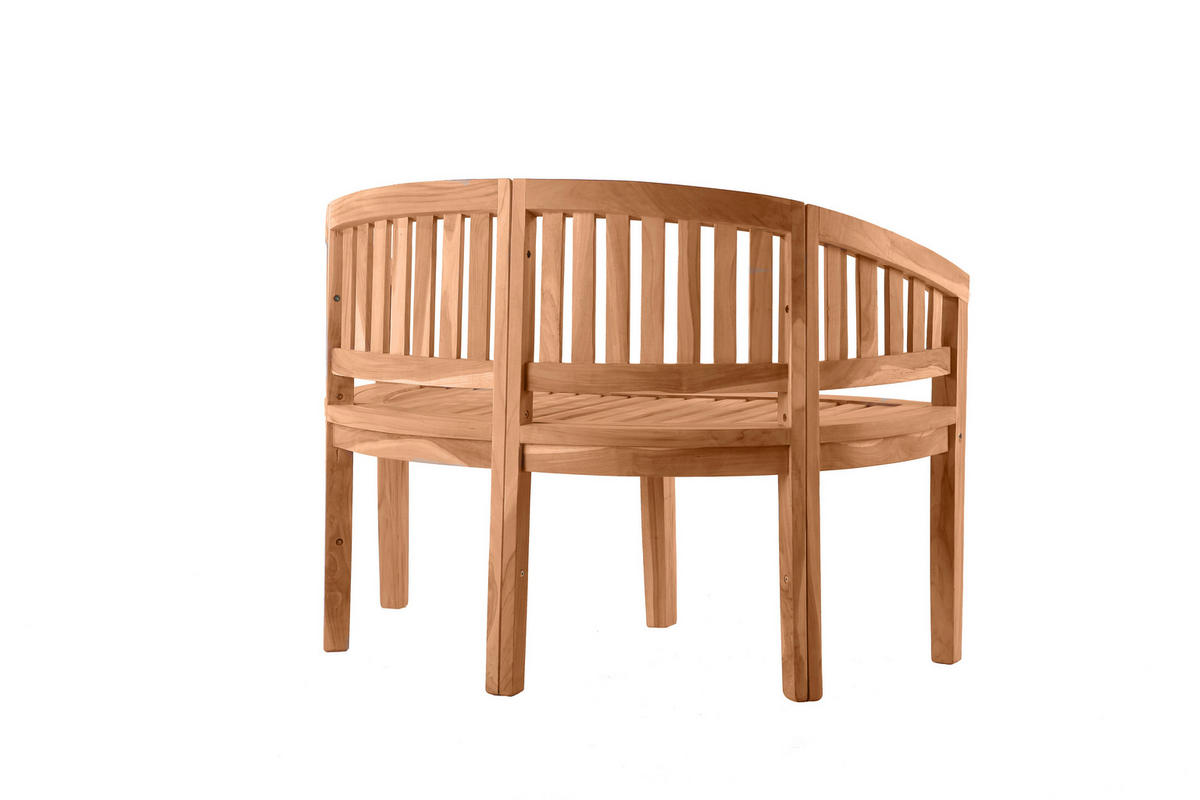 GARTENBANK 120/85/53 cm Teakholz   - Naturfarben, Natur, Holz (120/85/53cm) - Livetastic