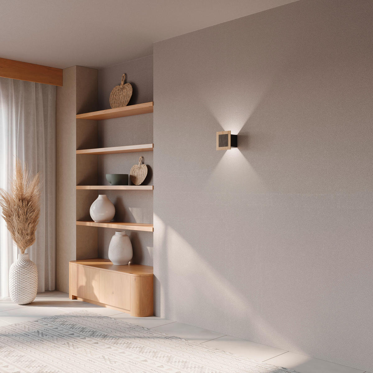 LED-WANDLEUCHTE Saalbach 15/15/15 cm   - Natur (15/15/15cm)