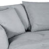 ECKSOFA Hellgrau Cord  - Hellgrau/Schwarz, Design, Kunststoff/Textil (235/175cm) - Carryhome