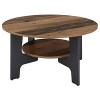 COUCHTISCH 80/42,5/80 cm rund Anthrazit, Alteiche  - Alteiche/Anthrazit, LIFESTYLE, Holzwerkstoff (80/42,5/80cm) - MID.YOU
