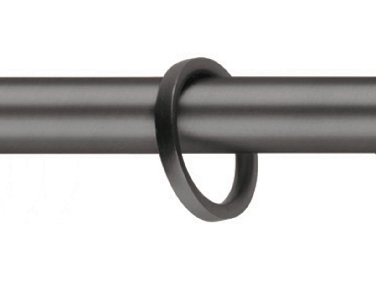 VORHANGSTANGENSET 210 cm  - Anthrazit, Basics, Metall (210cm)