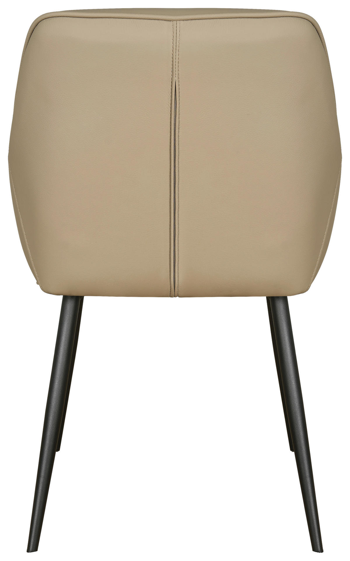 ARMLEHNSTUHL    Echtleder  Braun  - Schwarz/Braun, Design, Leder/Metall (56/82,5/61,5cm) - Stylife